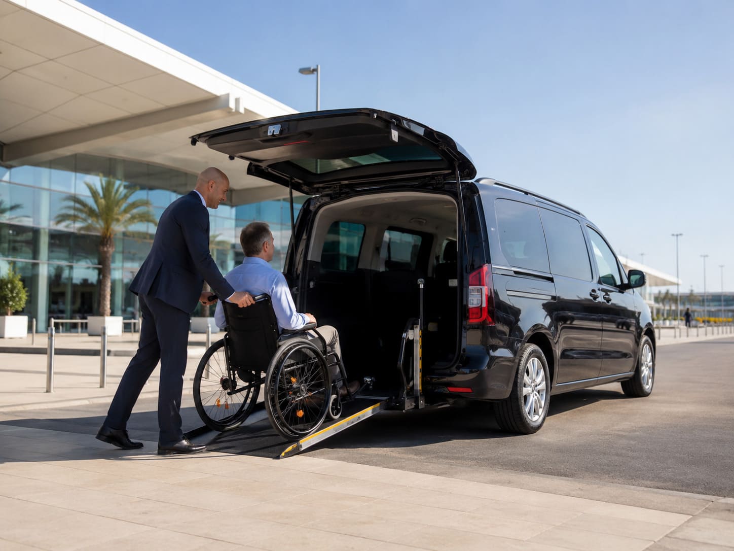 Wheelchair accessible transfer vehicle in the Algarve